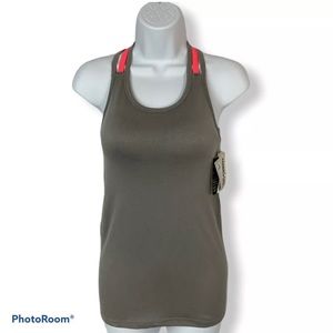 Life Fitness Athletic Yoga Bra Tank Top Gray Pink